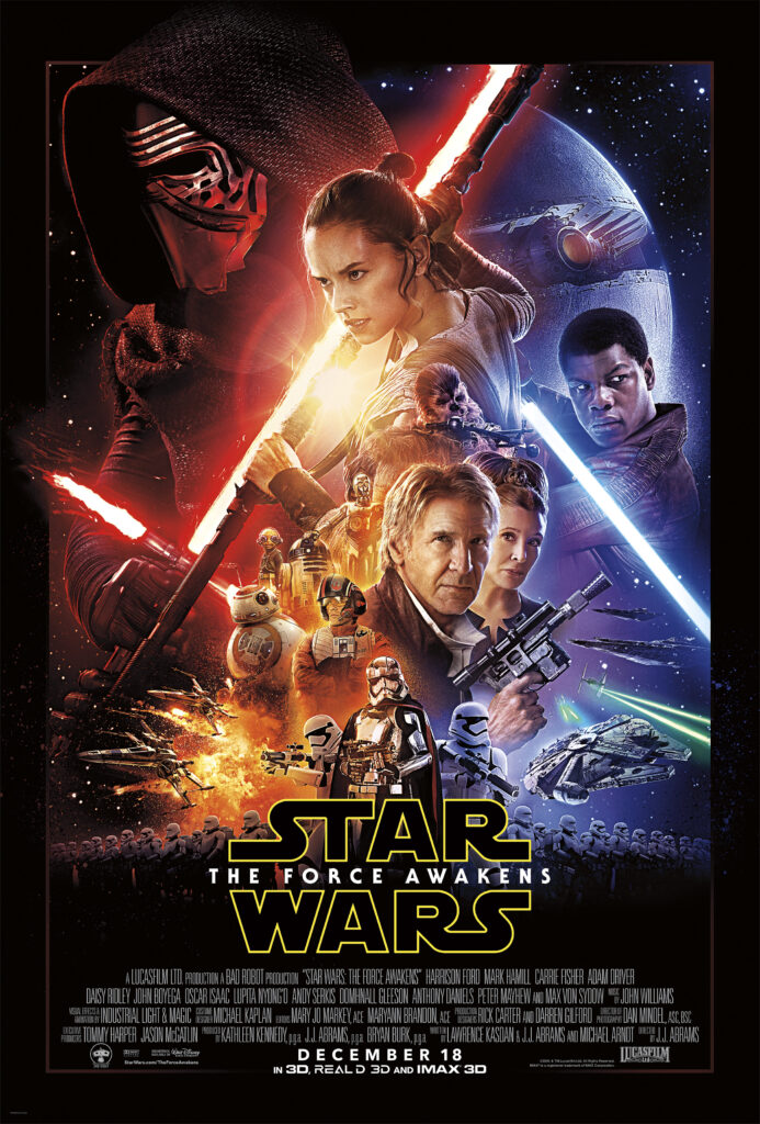 Star Wars: Episode VII - The Force Awakens (2015) - $2.064 billion

Directed by J.J. Abrams, "Star Wars: Episode VII - The Force Awakens" marked the beginning of a new trilogy in the iconic Star Wars saga. The film seamlessly blended nostalgia with fresh storytelling by introducing a new generation of characters, including Rey, Finn, and Kylo Ren. The return of classic characters such as Han Solo and Princess Leia, along with thrilling lightsaber battles, made it a box office force to be reckoned with. The film's success demonstrated the enduring appeal of the Star Wars universe and its ability to captivate both new and existing generations of fans.