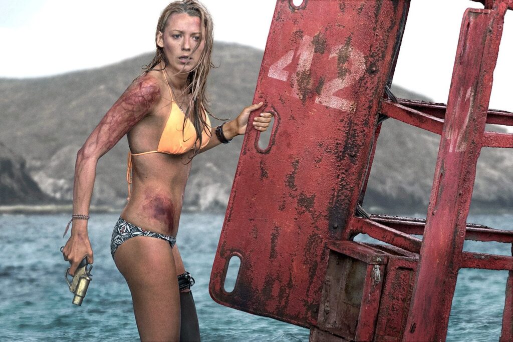 In this gripping survival thriller, Lively takes center stage as Nancy, a young surfer stranded on a secluded beach after encountering a great white shark. With limited resources and time running out, Nancy must use her wit and resourcefulness to survive against the relentless predator.